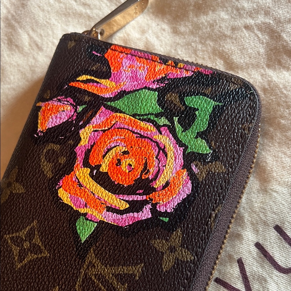 ✨Louis Vuitton Floral Wallet - Brown and Pink✨ - Picture 7 of 16